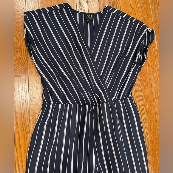ECI Navy and White Striped Jumpsuit - Picture 4 of 16